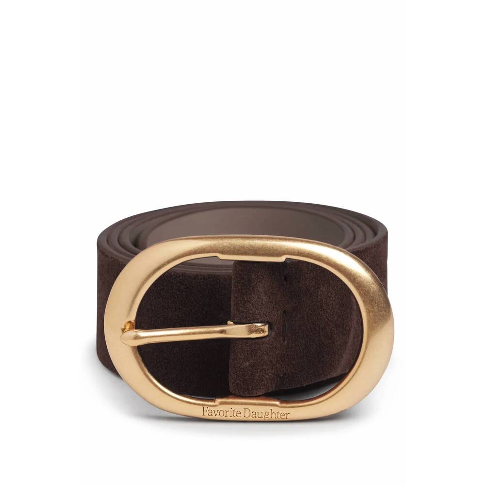 NEW FAVORITE DAUGHTER women's suede jean belt in brown